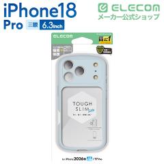 �G���R�� iPhone18 Pro �p TOUGH SLIM LITE �n�C�u���b�h�P�[�X �t���[���J���[ �Ɍ� �P�[�X �J�o�[ �u���[��PM-A26CTSLFCKBU