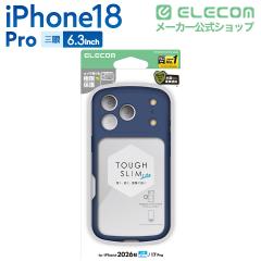 �G���R�� iPhone18 Pro �p TOUGH SLIM LITE �n�C�u���b�h�P�[�X �t���[���J���[ �Ɍ� �P�[�X �J�o�[ �l�C�r�[��PM-A26CTSLFCKNV