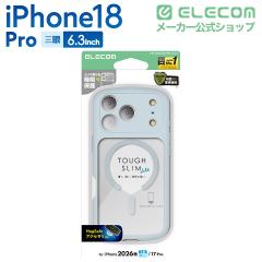 �G���R�� iPhone18 Pro �p TOUGH SLIM LITE �n�C�u���b�h�P�[�X �t���[���J���[ �Ɍ� MAGKEEP �P�[�X �J�o�[ �u���[��PM-A26CTSLFKMBU