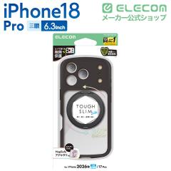 �G���R�� iPhone18 Pro �p TOUGH SLIM LITE �n�C�u���b�h�P�[�X �Ɍ� MAGKEEP �X�^���h �P�[�X �J�o�[ �u���b�N��PM-A26CTSSTKBK