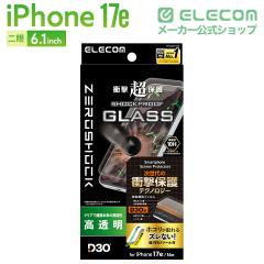 �G���R�� iPhone 17e / 16e �K���X�t�B���� ������ D3O(R) ���Ռ��ی� �����K���X 10H �w��h�~ ��U�h�~ �ȒP�\��t���c�[���t ZEROSHOC