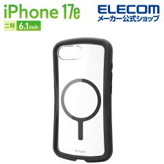 �G���R�� iPhone 17e / 16e �P�[�X �n�C�u���b�h �J�o�[ �Ռ��z�� MAGKEEP ���͑������C�����X�[�d�Ή� �X�g���b�v�z�[���V�[�g�t Grippy