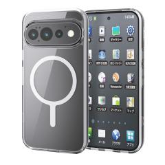 �G���R�� Google Pixel 11 / 11 Pro �P�[�X �n�C�u���b�h �J�o�[ �Ռ��z�� MAGKEEP ���͑������C�����X�[�d�Ή� �z���C�g��PM-P262MAG02W