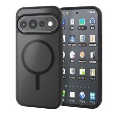 �G���R�� Google Pixel 11 / 11 Pro �P�[�X �n�C�u���b�h �J�o�[ �Ռ��z�� MAGKEEP ���͑������C�����X�[�d�Ή� �}�b�g���H �u���b�N��PM