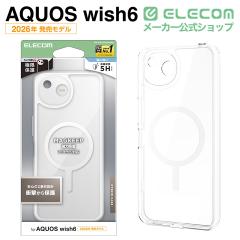 �G���R�� AQUOS wish6 �p �n�C�u���b�h�P�[�X �Ɍ� MAGKEEP �P�[�X �J�o�[ �z���C�g��PM-S261MAG02KWH
