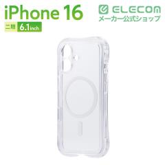 �G���R�� iPhone 16 �P�[�X �n�C�u���b�h �J�o�[ �o���p�[ �Ռ��z�� MAGKEEP ���͑������C�����X�[�d�Ή� ZEROSHOCK LIMITED �N���A��PMW