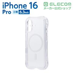 �G���R�� iPhone 16 Pro �P�[�X �n�C�u���b�h �J�o�[ �o���p�[ �Ռ��z�� MAGKEEP ���͑������C�����X�[�d�Ή� ZEROSHOCK LIMITED �N���A
