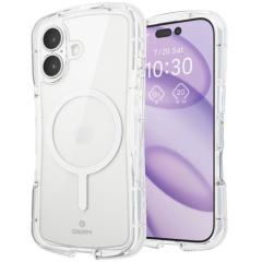 �G���R�� iPhone 17 �P�[�X �n�C�u���b�h �J�o�[ �Ռ��z�� MAGKEEP ���͑������C�����X�[�d�Ή� ���ϖh�~ Grippy �Ɍ��ی� �N���A��PMWA2