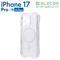 �G���R�� iPhone 17 Pro �P�[�X �n�C�u���b�h �J�o�[ �o���p�[ �Ռ��z�� MAGKEEP ���͑������C�����X�[�d�Ή� ZEROSHOCK LIMITED �N���A