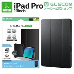 �G���R�� iPad Pro 13inch M4 �p �t���b�v�P�[�X �Ռ��z�� Pencil���[ �X���[�v�Ή� �t���b�v �P�[�X �J�o�[ �u���b�N��TB-A25PLSABK