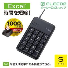 �G���R�� �e���L�[�p�b�h �L��USB ���ϋv �R���p�N�g Windows�Ή� 0.5m �u���b�N S�T�C�Y��TK-TCM013BK