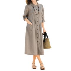 カジュアルシャツ レディース カラフル刺しゅうコットン生地シャツ ホワイト系 スタンドカラー 婦人服 ミセス シニア 女性 白 刺繍 鳥 花 木　nss　p22492 カラフル刺しゅう コットン ブラウス シャツ スタンドカラー