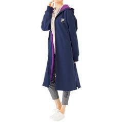 ブラウス 秋冬 日本製 ペイズリープリントブラウス ネイビー系