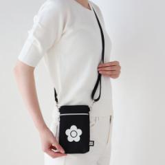 マリークヮント ショルダーポーチ デイジー スマホショルダー スマホポーチ ポケットプラス ブラック 【MARY QUANT マリークワ