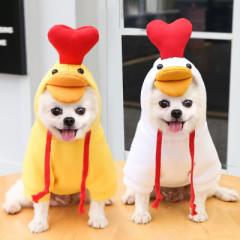 【送料無料】 コスプレ コスチューム ハロウィン 鶏　犬 ネコ ペット 可愛い ドッグ 小型犬中型犬 ペット衣装 仮装 　つなぎ　カバーオー