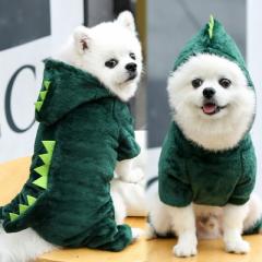 【送料無料】 コスプレ コスチューム ハロウィン 恐竜 犬 ネコ ペット 可愛い ドッグ 小型犬中型犬 ペット衣装 仮装 　つなぎ　カバーオ