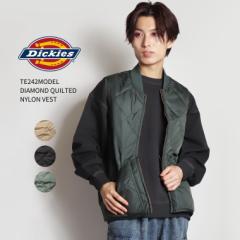 Dickies@TE242MODEL DIAMOND QUILTED NYLON VEST  Y xXg  ۉ h AE^[ Xg[g [NEFA ubN x[W 