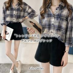 �X��SALE!! �h���b�v�V�����_�[ �`�F�b�N �V���c ���ꂢ�� �u���E�X �J�W���A�� ����  �ݕt�� �����O / ���f�B�[�X �g�b�v�X ������� ��