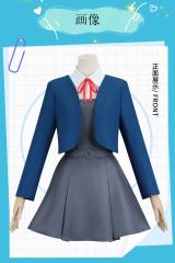 エレガント マント パフスリーブ ジュエルブルー デザイン感  