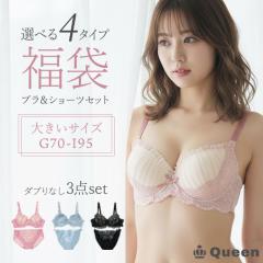 �u���V���[�c�Z�b�g ���� ���� 3�_�Z�b�g ���f�B�[�X �傫���T�C�Y ���킢�� �Z�N�V�[ �V���v�� Queen (fukuburagh-3t)