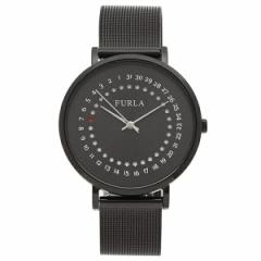 FURLA フルラ 時計 レディース 腕時計 GIADA DATE ジャーダ デイト シンプル 大人 ブラック文字盤 ブラック メッシュベルト 女性用 とけ
