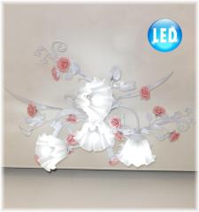 DAIKO/大光電機 DXL-81333 LEDシャンデリア グリーン塗装石目模様