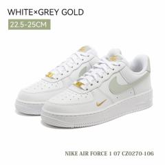  iCL Xj[J[ fB[X NIKE Vi WMNS AIR FORCE 1 07 LOW ESSENTIAL White Grey Gold AF1 GAtH[X 1 07 tH[X