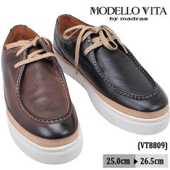 ���f�����B�[�^ �}�h���X ���� ���U�[ �����Y VT8809 �u���b�N �_�[�N�u���E�� MODELLO VITA madras �J�W���A�� �V���[�Y �y�����Y�z