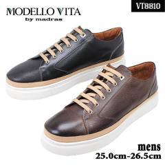 ���f�����B�[�^ �}�h���X ���� ���U�[ �����Y VT8810 �u���b�N �_�[�N�u���E�� MODELLO VITA madras �J�W���A�� �V���[�Y �y�����Y�z