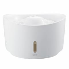 GEX ピュアクリスタル ウェル 1.5L 猫用 ホワイト 自動給水器 獣医師推奨 USB電源 フィルター式 循環式 シンプル 