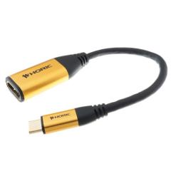 �z�[���b�N USB Type-C��HDMI�ϊ��A�_�v�^ 10cm USB Type-C�I�X-HDMI���X(UCHAF-057GB) ���񂹏��i