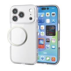 �G���R�� iPhone 17 Pro �P�[�X �n�C�u���b�h �Ռ��z�� �w�ʃK���X �Ɍ��ی� ����(PM-A25CHVCGKCR) ���񂹏��i