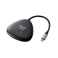 �G���R�� HDMI ���M�@ ���C�����X ���� 4K Type-C�R�l�N�^ �y DH-WLRX1BK ��M�@ �ʓr�K�v �z �u���b�N(DH-WLTXUC1BK) ���񂹏��i