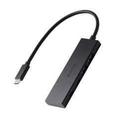 �G���R�� USB Type-C �n�u 4�|�[�g 10Gbps ���� PD 100W ���^ USB-C �~2 �u���b�N(U3HC-H042PBK) ���񂹏��i