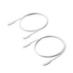 �G���R�� Type-C �P�[�u�� �� USB-C to C �� 2�{�Z�b�g 1m PD 60W �}���[�d �z���C�g(MPA-CCTW10WH) ���񂹏��i