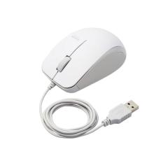 �G���R�� �}�E�X �L�� �R�� �u���[LED 3�{�^�� M�T�C�Y �P�[�u����1m �z���C�g(M-BL27UBKWH) ���񂹏��i