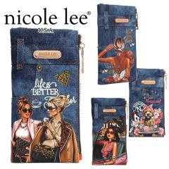 ���ʌ��� NICOLE LEE �j�R�[�����[ PRT7455D LADIES NIGHT OUT DENIM AMANDA 2 PIECE BIFOLD WALLET ���f�B�[�X �f�j�� �����z �C�O�u��