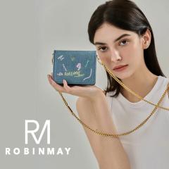 �ۏؕt �ԕiOK ���K�i ROBINMAY ���r�����C L132 ���N�K�L�f�U�C�� �A�����J���|�b�v �f�j�� �`�F�[���V�����_�[���z �~�j���z �����z�o