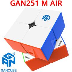 �y3�����ۏ؁zGANCUBE GAN251M Air 2x2 �L���[�u Frosted �X�e�b�J�[���X 51mm 50g �}�O�l�b�g ���C �K���L���[�u GAN 251 M ���Z�p ����