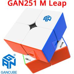 �y3�����ۏ؁zGANCUBE GAN251M Leap 2x2 �L���[�u Frosted �X�e�b�J�[���X 51mm 58g �}�O�l�b�g ���C �K���L���[�u GAN 251 M Leap ���Z