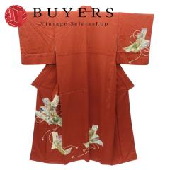 訪問着 正絹 本加賀友禅作家 南克治作 身丈165.5cm 裄丈64.5cm 蔦 一つ