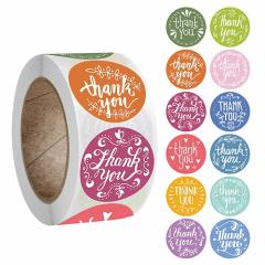 �M�t�g�X�e�b�J�[ �V�[�� THANK YOU �J���t�� 12�� 1����500�� seal66  / ��z��