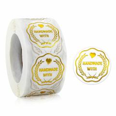 �M�t�g�X�e�b�J�[ �V�[�� HAND MADE �G���{�X���H �S�[���h 30mm 1����500�� seal81  / ��z��