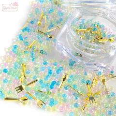 �X�v�[�����t�H�[�N ���� ���^�� �p�[�c �K���X �~�b�N�X �P�[�X�� 1�� rp-259