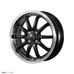BLEST Bahns Tech S10-DP 16インチ 5.0J +38 4-100 グロスブラック 4本 