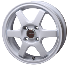 TRYALPHA J-TECH S-6 15インチ 5.5J +43 4-100 ホワイト 1台分/4本 