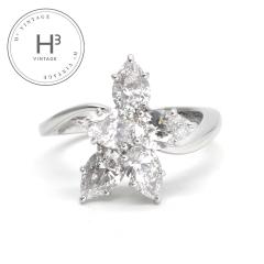 �n���[�E�B���X�g�� HARRY WINSTON �E�B���X�g���E�N���X�^�[�E�����O�@�~�f�B�A�� �E�B���X�g���E�N���X�^�[ �����O �w�� Pt950