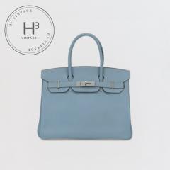 �G�����X HERMES �o�[�L��30 �o�[�L�� 30 �o�b�O �g�[�g�o�b�O �G�v�\�� �u���[���� Bluelim �u���[ Blue �� �V���o�[���� ���H�[�G�v�\
