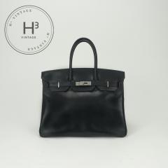 �G�����X HERMES �o�[�L��35 �o�[�L�� 35 �o�b�O �g�[�g�o�b�O �{�b�N�X�J�[�t �m���[�� Noir �u���b�N Black �� �V���o�[����