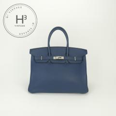 �G�����X HERMES �o�[�L��35 �o�[�L�� 35 �o�b�O �g�[�g�o�b�O �g�������N���}���X �u���[ Blue �� �V���o�[���� �n���h�o�b�O